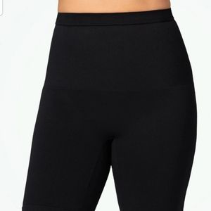 Shapermint Empetua fresh control mid-waist shaper bike shorts, black,  large